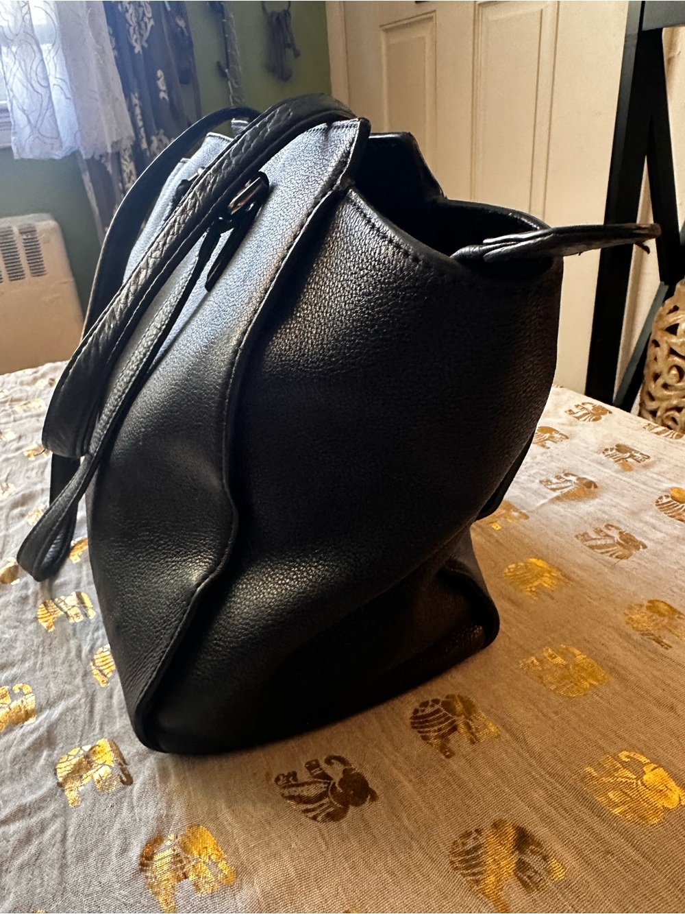 Kate Spade - New York Black Leather Tote Bag - Picture 3 of 5